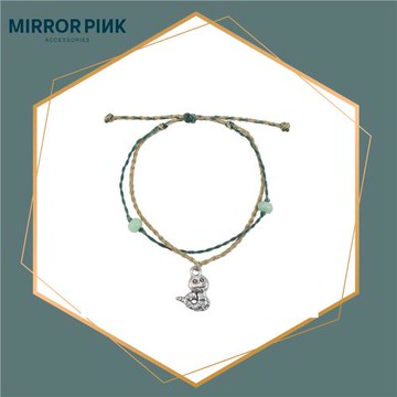 【MIRROR 皇宣緣】蛇來運轉翡翠蠟線手鍊