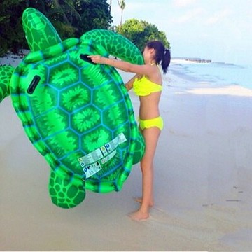 現貨+預購 游泳圈充氣救生圈-超大海龜安全手把水上活動坐騎浮板73ez8【獨家進口】【米蘭精品】