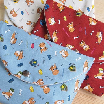 【不想回家】化妝包 雜物包 收納 柴犬