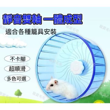 【寵愛毛宅】靜音雙軸滾輪22cm +透明支架 倉鼠跑輪 倉鼠滾輪 靜音跑輪 黃金鼠 倉鼠