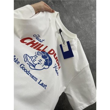 港風潮流寬松純棉短袖T恤男夏季美式街頭嘻哈情侶百搭半袖上衣服