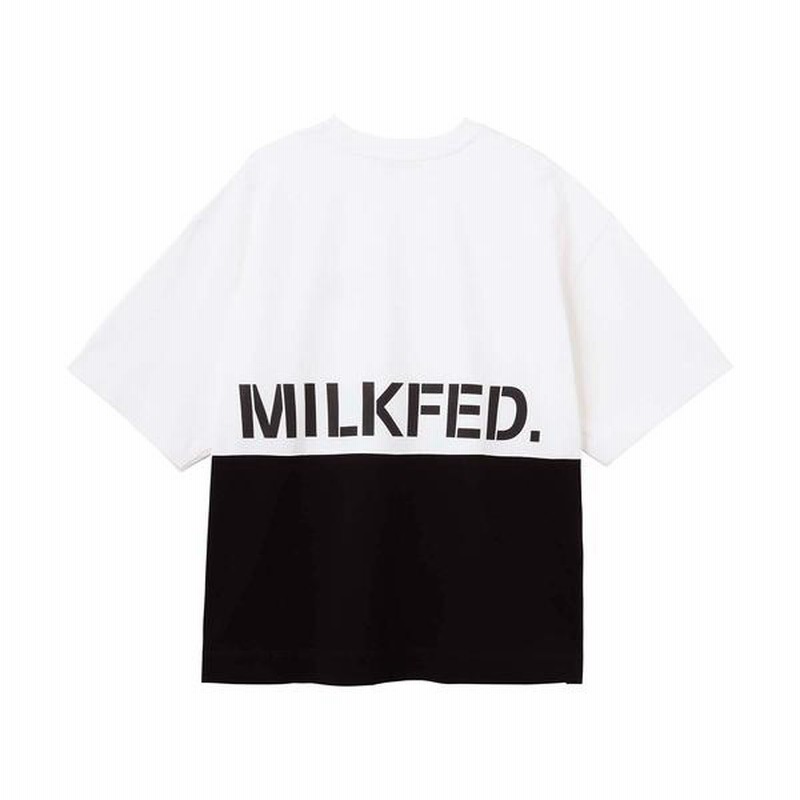 tシャツ Tシャツ ミルクフェド MILKFED STENCIL LOGO PANELED SS