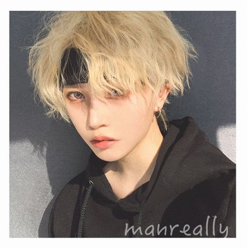 免運🔥漫真假髮男短髮網紅同款錫紙燙蓬鬆修臉帥氣日常正太日系男基佬毛假髮男短髮 男生假髮 全頭套 假頭髮 微分碎蓋短髮