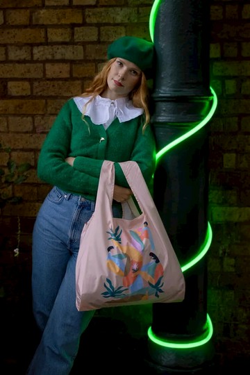 【Simple Zone】英國 Kind Bag 環保收納購物袋-中-Maggie聯名-夏日午後