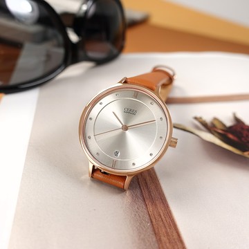 EROS CERES 贈錶帶 / LQ3303RG-S / 優雅迷人 閃耀晶鑽 日期 米蘭編織不鏽鋼手錶 禮盒組 銀x鍍玫瑰金 33mm