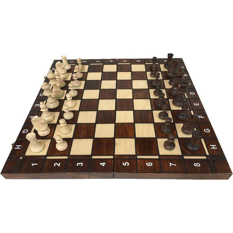 Wegiel 木製 チェスセット Chess Board Set No.4   Checker   Backgammon （チェス No.4