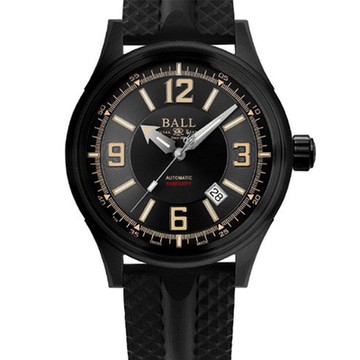 BALL波爾錶 FIREMAN系列 簡約經典機械腕錶 618 年中慶 禮物 43mm / NM3098C-P1J-BKBR