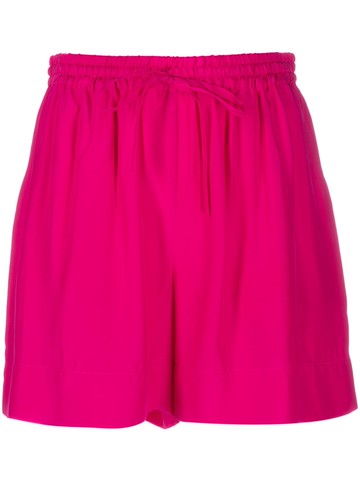 P.A.R.O.S.H. - high-waisted silk shorts - women - Silk - XS - Pink