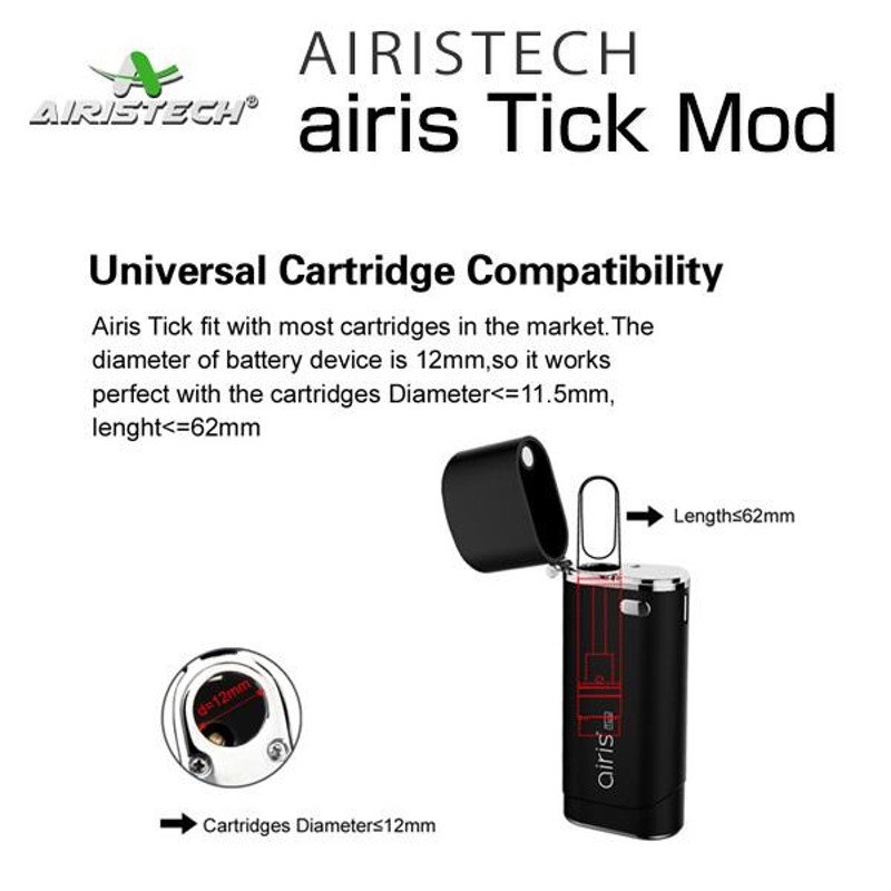 airis Tick AIRISTECH (アイリス/エアリス ティック)【CBD】【MOD】【本体】【ベポライザー】【ヴェポライザー】【電子タバコ】【VAPE】  | LINEブランドカタログ