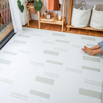 【PLAYZU】Nordic Farmhouse 北歐農舍｜無毒客廳巧拼地墊