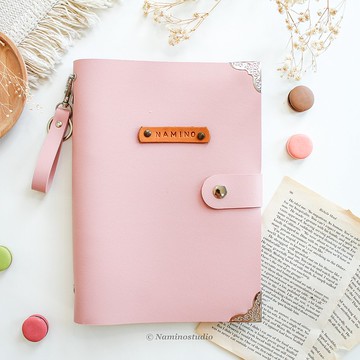 草莓馬卡龍系列筆記本 Ver.02 (含鑰匙圈)