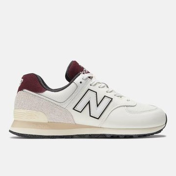 New Balance 574 [U574YR2] 男女 運動休閒鞋 復古鞋 舒適 穿搭 奶油白 深紅
