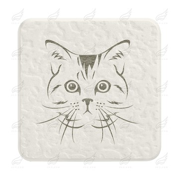 珪藻土超吸水杯墊(黑貓)杯墊 珪藻土杯墊 吸水杯墊 可吸水 送禮小物 婚禮小物 企業送禮 紀念品