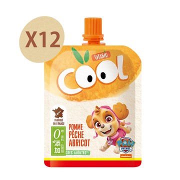 【法國Vitabio】生機優鮮果-蘋果蜜桃杏桃90gX12