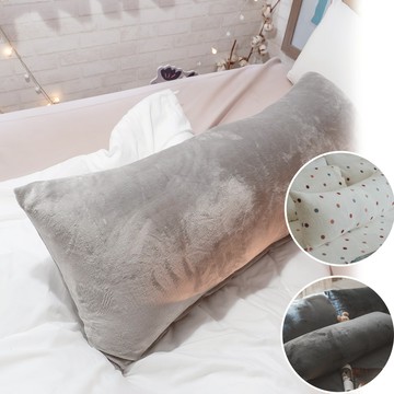 棉床本舖  法蘭絨長抱枕 110X40cm  柔軟親膚 長抱枕 靠枕 冬日禮物首選 交換禮物 擁抱枕