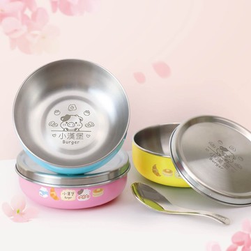 客製化繽紛三色碗 滑嫩蛋包飯【Q萌牛】