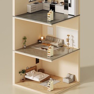 快速出貨 可開發票 小推車置物架落地多層家用零食收納架客廳可移動衛生間收納儲物架