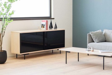 府中家具 MARUKEI木工 Dual 日本產家具 實木 邊櫃 黑胡桃木 白蠟