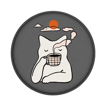 GRIP O (MagSafe 兼容） 黑 - ilovedoodle (Lim Heng Swee) - Coffee Cat: 貓在耍廢