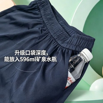 【臺灣出貨 免運】夏天短褲藏青色工裝短褲休閒百搭寬鬆高腰顯瘦a字外穿運動四分褲