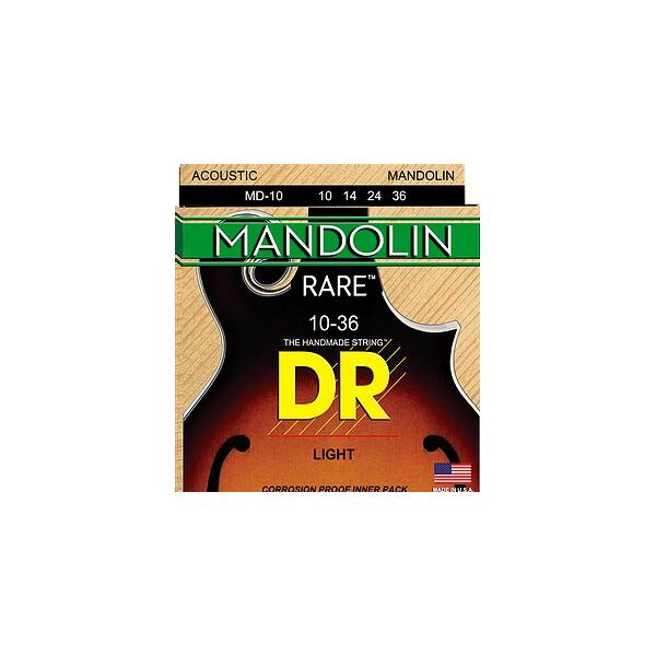 DR（ディーアール） マンドリン弦 MD-10 RARE Phosphor Bronze Mandolin Light