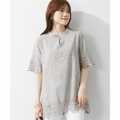 人気満点 エルマンノレースオーバーブラウス チュニック - atamlausanne.ch