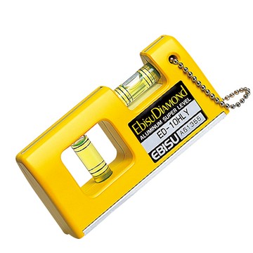 【日本EBISU】口袋型水平尺(有磁)-黃