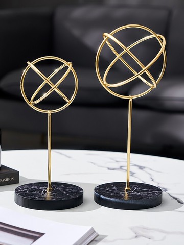 輕奢鐵藝小擺件創意辦公室桌面工藝品玄關客廳酒柜家居裝飾品