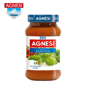 Agnesi蕃茄羅勒義大利麵醬  400g