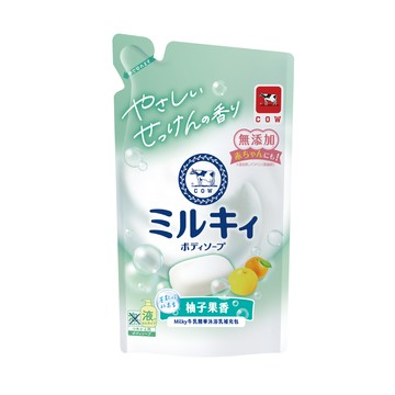 【COW STYLE 牛乳石鹼】牛乳精華沐浴乳（柚子果香型）補充包360ml
