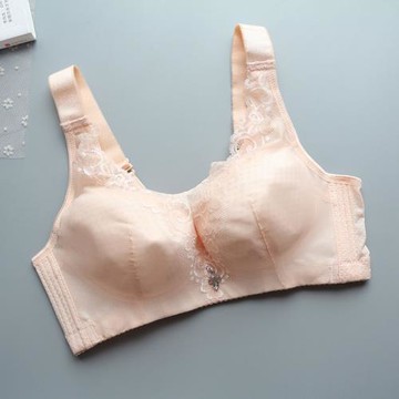 大胸顯小文胸D寬肩帶抹胸式調整型無海綿無鋼圈大罩杯文胸全罩杯