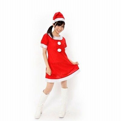 〔コスプレ衣装／パーティーグッズ〕 サンタワンピース〔代引不可〕[21]
