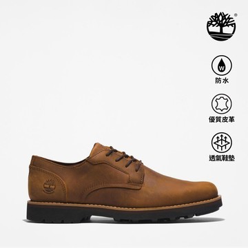 Timberland 男款棕色皮革防水休閒鞋|A5V11F13