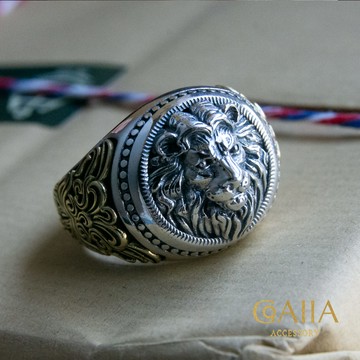 S925銀戒。尊貴獅王 | GO