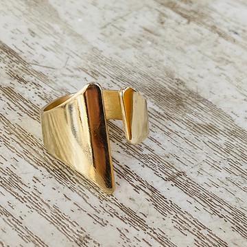 黃銅 素面 戒指 可客製名字 活動戒圍 S510