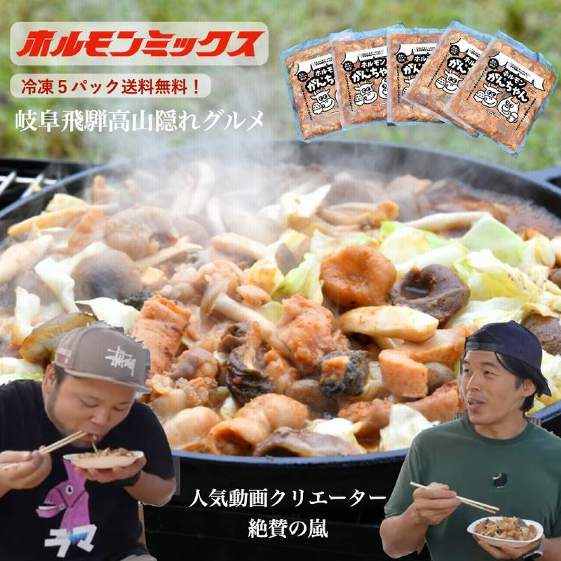 ホルモン ミックス【ホルモンがんちゃん】300g×5袋 真空冷凍