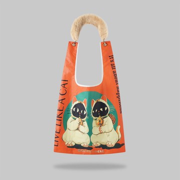 TWIN LUCKY CAT 招財貓特別版 Toby Bag