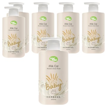 nac nac 牛奶燕麥沐浴乳  500ml  6瓶