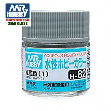【鋼普拉】現貨 MR.HOBBY GUNZE 郡氏 GSI H-82 H82 水性漆 平光 軍艦灰色 模型漆 10ml