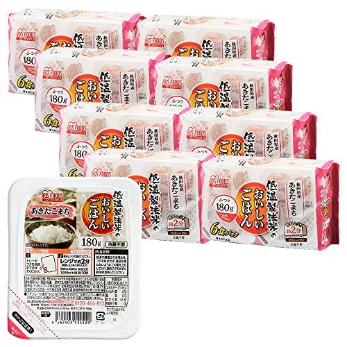 アイリスオーヤマ パックご飯 180g ×48個 秋田県産 あきたこまち 国産米 100% 低温製法米 非常食 米 レトルト