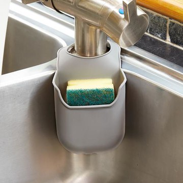 《KitchenCraft》矽膠掛式菜瓜布架(灰)