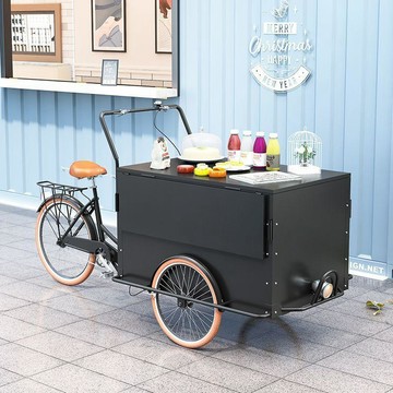 🔸臺灣熱銷🔸戶外移動餐車 奶茶咖啡冰淇淋促銷流動售賣車 夜市擺攤可騎行三輪車