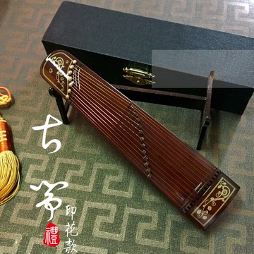 迷你木質古箏模型擺件男女朋友生日中國傳統禮物中國風古琴裝飾品