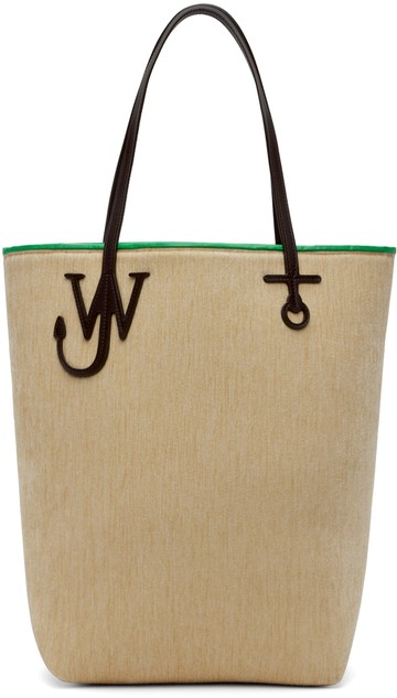 JW Anderson 米色 Tall Anchor 托特包
