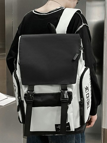 書包 高中生大容量結實後背包 日系學生韓版女男士雙肩包【不二雜貨】