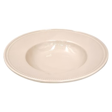 醇色浮雕盤 米白色 簡約風格  9吋  1個