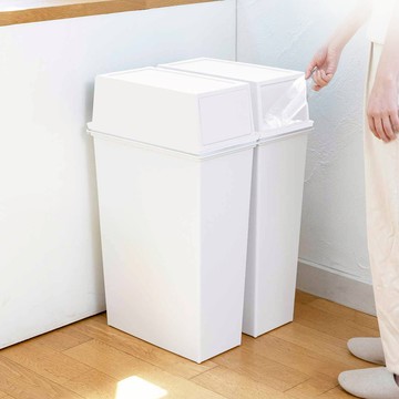日本 天馬 日本製 e-LABO深型推掀式垃圾桶 45L