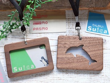 木質員工證盒 側身壓克力窗【Dolphin】