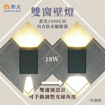 舞光★壁燈｜雙窗壁燈｜戶外照明燈 裝飾、氣氛燈 外牆燈 門口燈 OD-2349