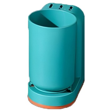 浴室創意撞色磁吸漱口杯，加大置物空間，免安裝免打孔  薄荷綠  1組